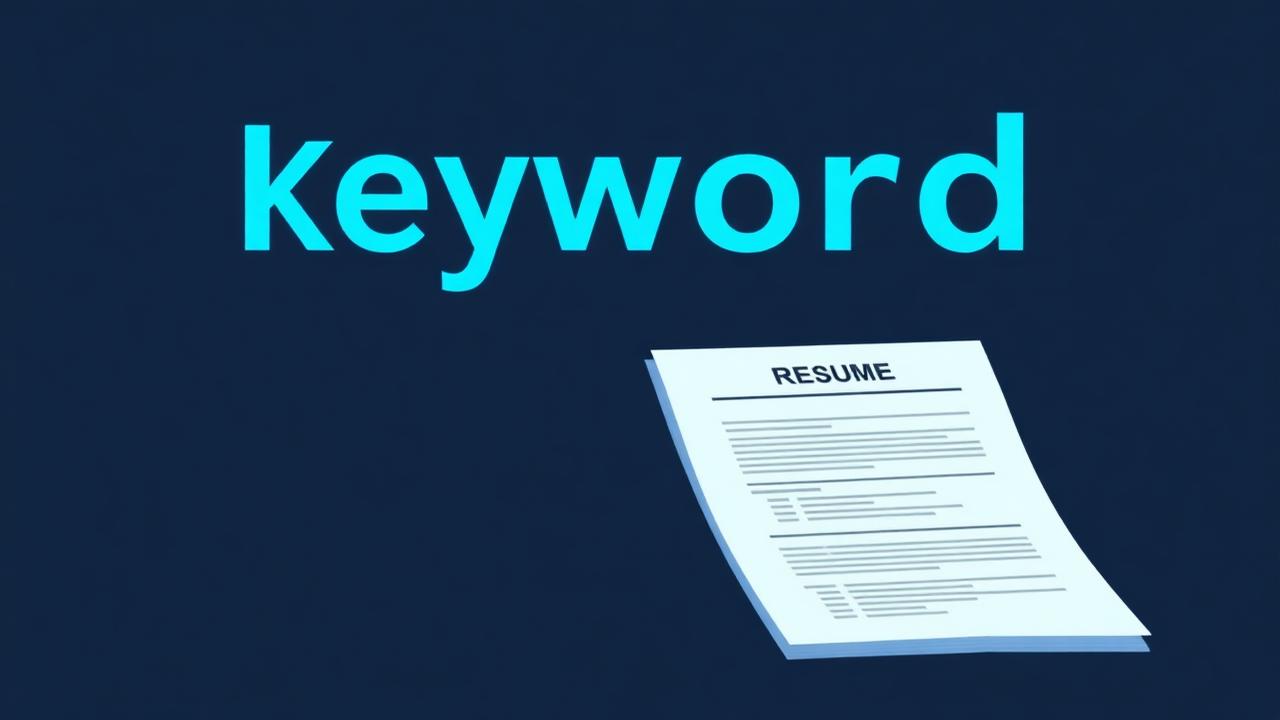 Keywords highlighted on a resume